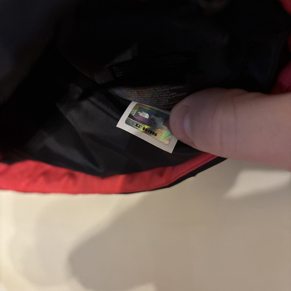 EUC WOMEN’S THE NORTH FACE HYVENT JACKET WATERPROOF HOODED BLACK SALMON - Picture 7 of 9